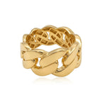 18k Gold Full Chain Inspired Ring