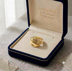 18k Gold Lines Solid Ring