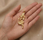 18k Gold Light Dragon Pendant