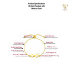 18K Real Gold Pendant With Thread Adjustable Chains Gold Plated