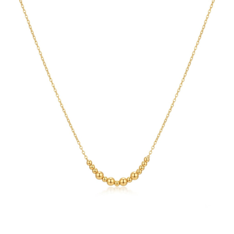 18k Gold Multiple Ball Necklace - ad collection - Embellish Gold Jewelry & Diamond