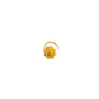 22k Gold Flower Dot Nose Pin