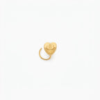 22k Gold Heart in Heart Nose Pin