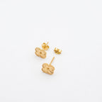 18k Gold Light Clover Earrings