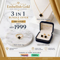 18k Gold clover set Bundle Offer