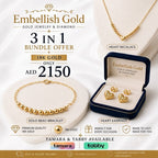 18k Gold Balls with Heart Bundle Offer