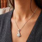 925 Silver Red Eye Fish Necklace