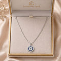 925 Silver Round Stone Necklace