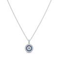 925 Silver Round Stone Necklace - 925 Silver Necklace - Embellish Gold Jewelry & Diamond