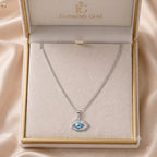 925 Silver Evil Eye Brow Necklace