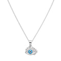 925 Silver Evil Eye Brow Necklace - 925 Silver Necklace - Embellish Gold Jewelry & Diamond