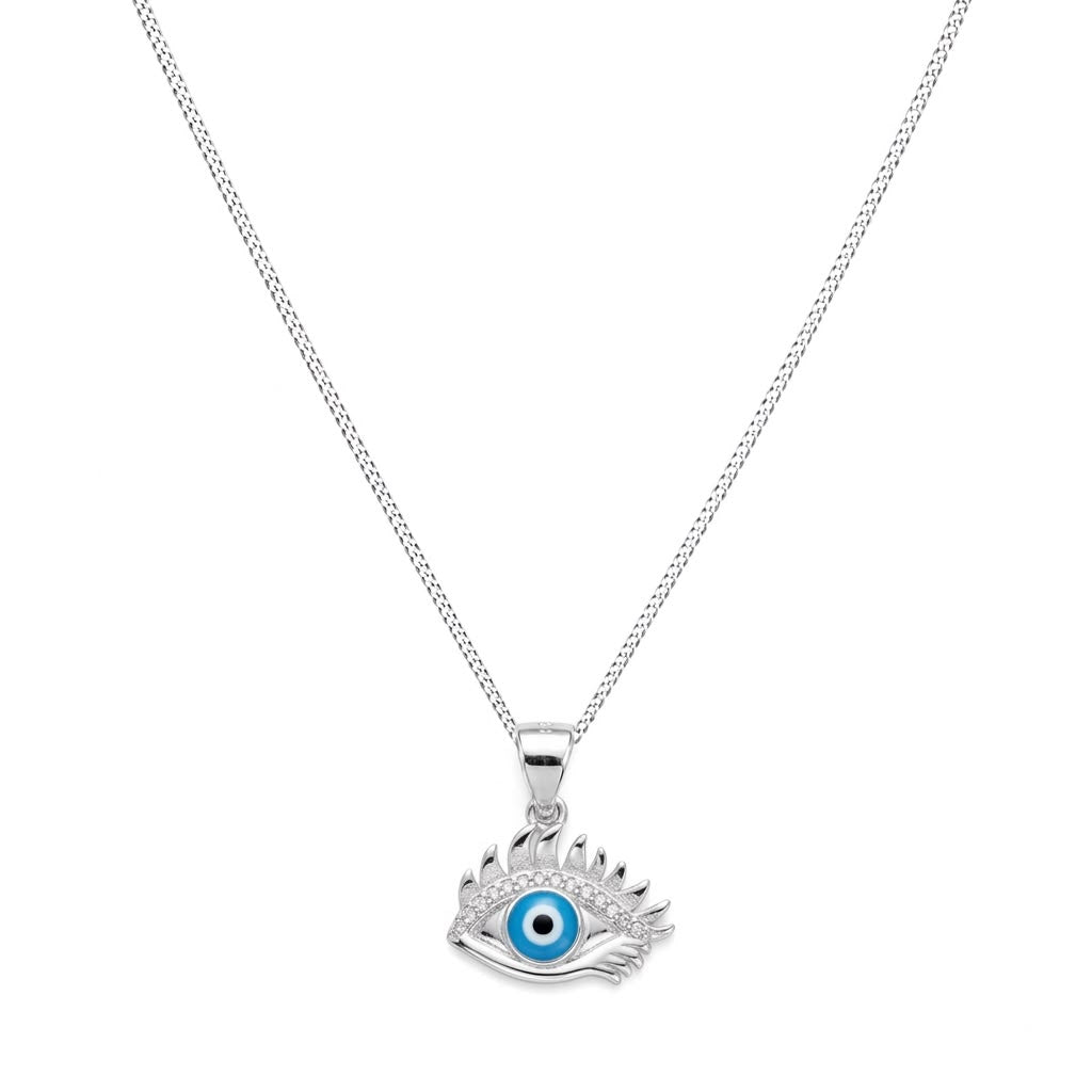 925 Silver Evil Eye Brow Necklace