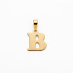 18k Gold B Initial Paperclip Necklace