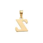 18k Gold Z Initial Paperclip Necklace