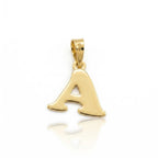 18k Gold A Initial Paperclip Necklace