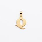 18k Gold Q Initial Paperclip Necklace