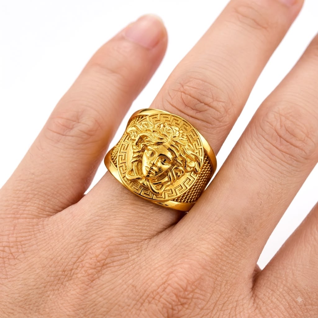 18k Gold Versace Power Ring