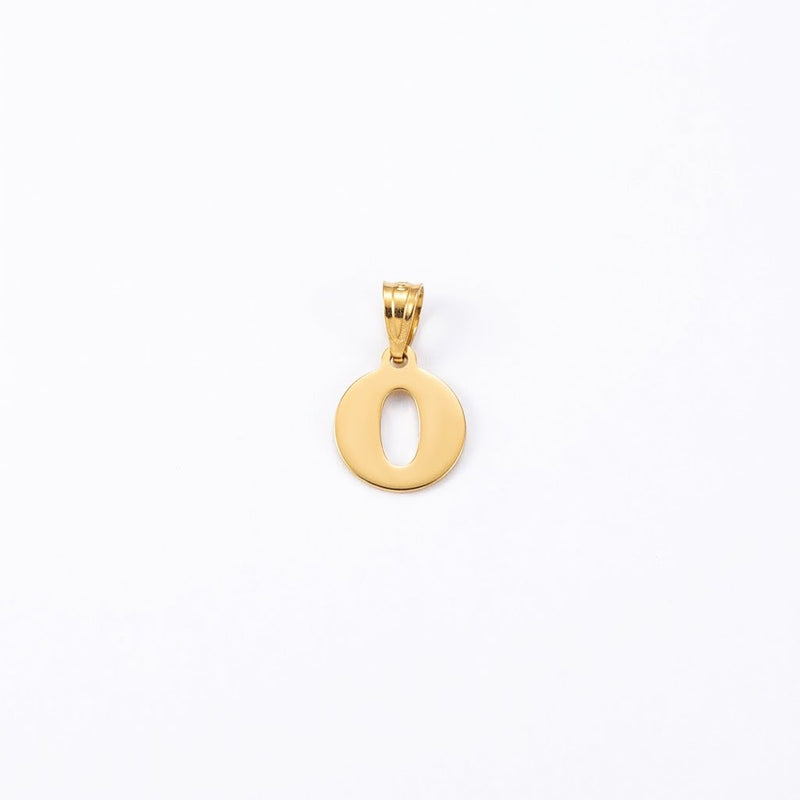 18k Gold O Initial Paperclip Necklace - Necklaces - Embellish Gold Jewelry & Diamond