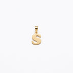 18k Gold S Initial Paperclip Necklace