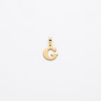 18k Gold G Initial Paperclip Necklace