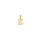 18k Gold E Initial Paperclip Necklace