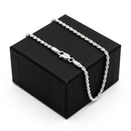 925 Silver Rope Chain - Silver Chains For Men - Embellish Gold Jewelry & Diamond