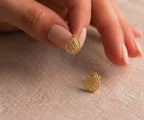 18k Gold Teardrops Inspired Stud Earrings - 18k Gold Earrings - Embellish Gold Jewelry & Diamond