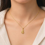 18k Gold Feather Inspired Necklace - 18k Gold Necklace - Embellish Gold Jewelry & Diamond