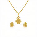 18k Gold Teardrops Inspired Jewelry Set - ad collection - Embellish Gold Jewelry & Diamond