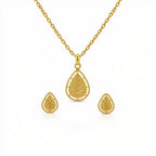 18k Gold Teardrops Inspired Jewelry Set - ad collection - Embellish Gold Jewelry & Diamond