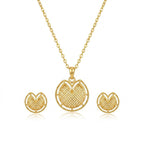 18k Gold Rose Petal Inspired Jewelry Set - Gold Jewellery - Embellish Gold Jewelry & Diamond