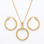 18k Gold Twirl Inspired Jewelry Set - ad collection - Embellish Gold Jewelry & Diamond