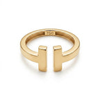 18K Gold T Ring - Gold Jewellery - Embellish Gold