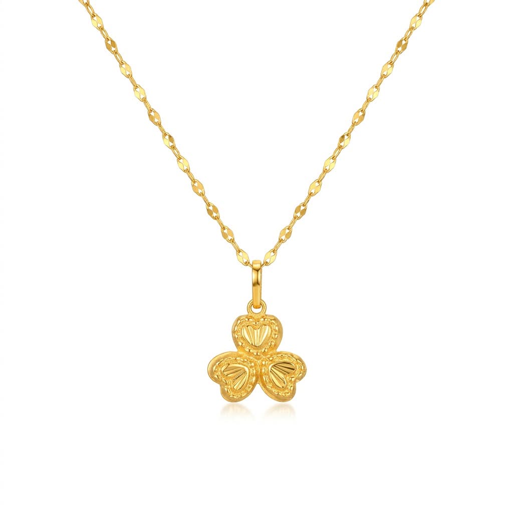 18k Gold Three Petals Jewelry Set - Best Seller - Embellish Gold