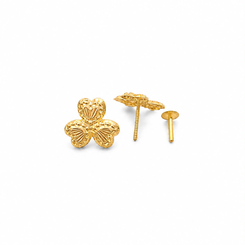18k Gold Three Petals Jewelry Set - Best Seller - Embellish Gold