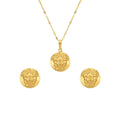 18K Real Gold Star Bucks Necklace And Earring Set - ad collection - Embellish Gold