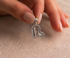 925 Silver Face Heart Pendant - 925 Silver Pendant - Embellish Gold Jewelry & Diamond