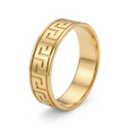 18k Gold Thick Maze Ring - 18k Gold Ring - Embellish Gold Jewelry & Diamond