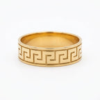 18k Gold Thick Maze Ring - 18k Gold Ring - Embellish Gold Jewelry & Diamond