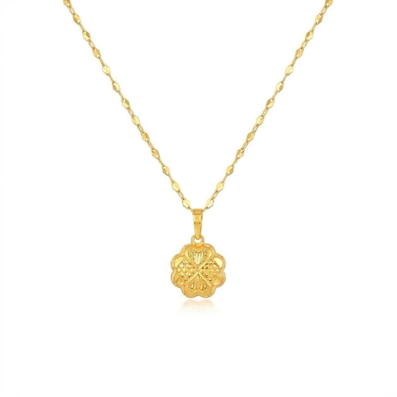 18k Gold 4 Heart Clover Inspired Jewelry Set - المنتجات - Embellish Gold Jewelry & Diamond