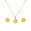 18k Gold 4 Heart Clover Inspired Jewelry Set - Best Seller - Embellish Gold Jewelry & Diamond