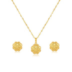 18k Gold 4 Heart Clover Inspired Jewelry Set - Best Seller - Embellish Gold Jewelry & Diamond