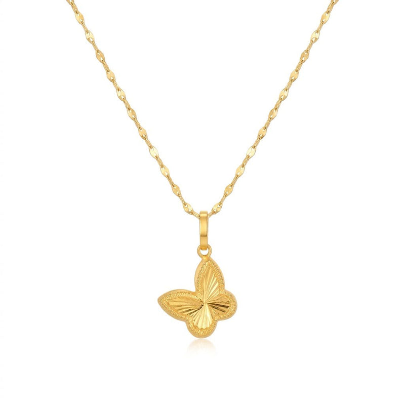 18k Gold Butterfly 2 Jewelry Set - Jewelry Set - Embellish Gold