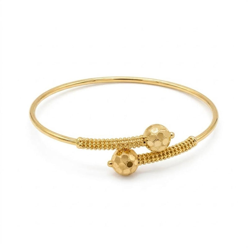 18k Gold Disco Ball Inspired Bangle - 18k Gold Bangle - Embellish Gold Jewelry & Diamond