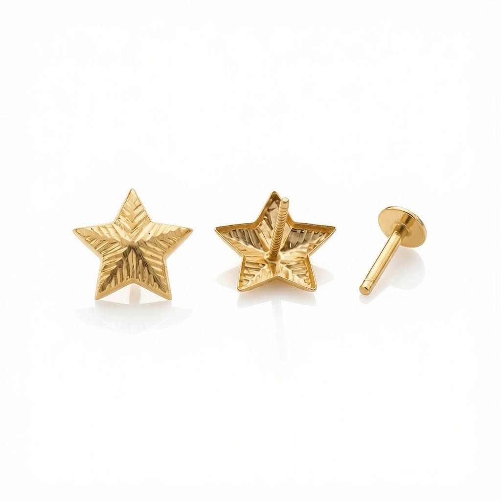 18K Real Gold Super Star Necklace And Earring Set - Best Seller - Embellish Gold