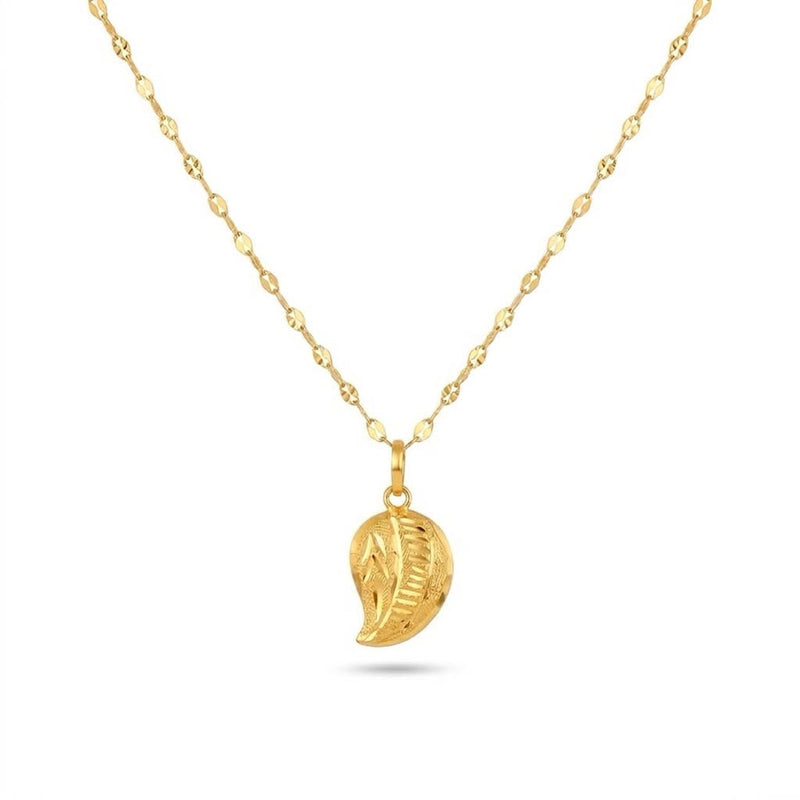 18K Real Gold Teardrop Cut Necklace And Earring Set - New Launch - Embellish Gold Jewelry & Diamond