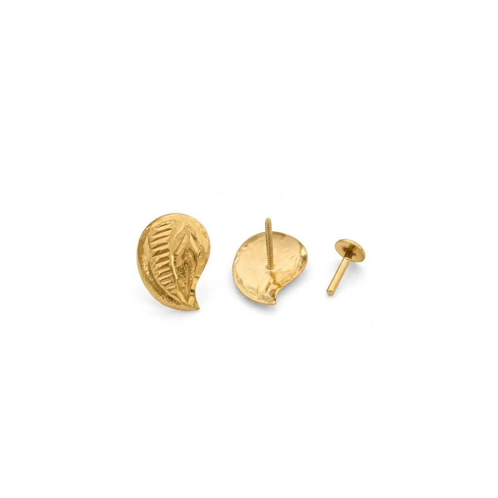 18K Real Gold Teardrop Cut Necklace And Earring Set - Best Seller - Embellish Gold