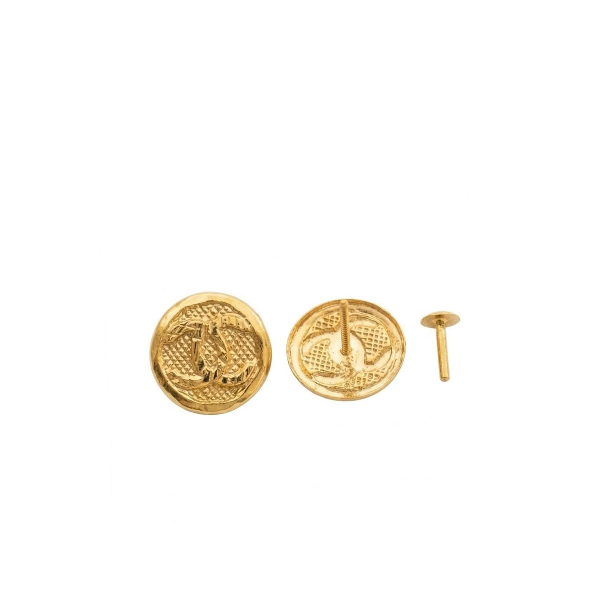 18K Real Gold CC Necklace And Earring Set - Festive Collection - Embellish Gold
