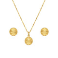 18K Real Gold Round Clove Necklace And Earring Set - Best Seller - Embellish Gold