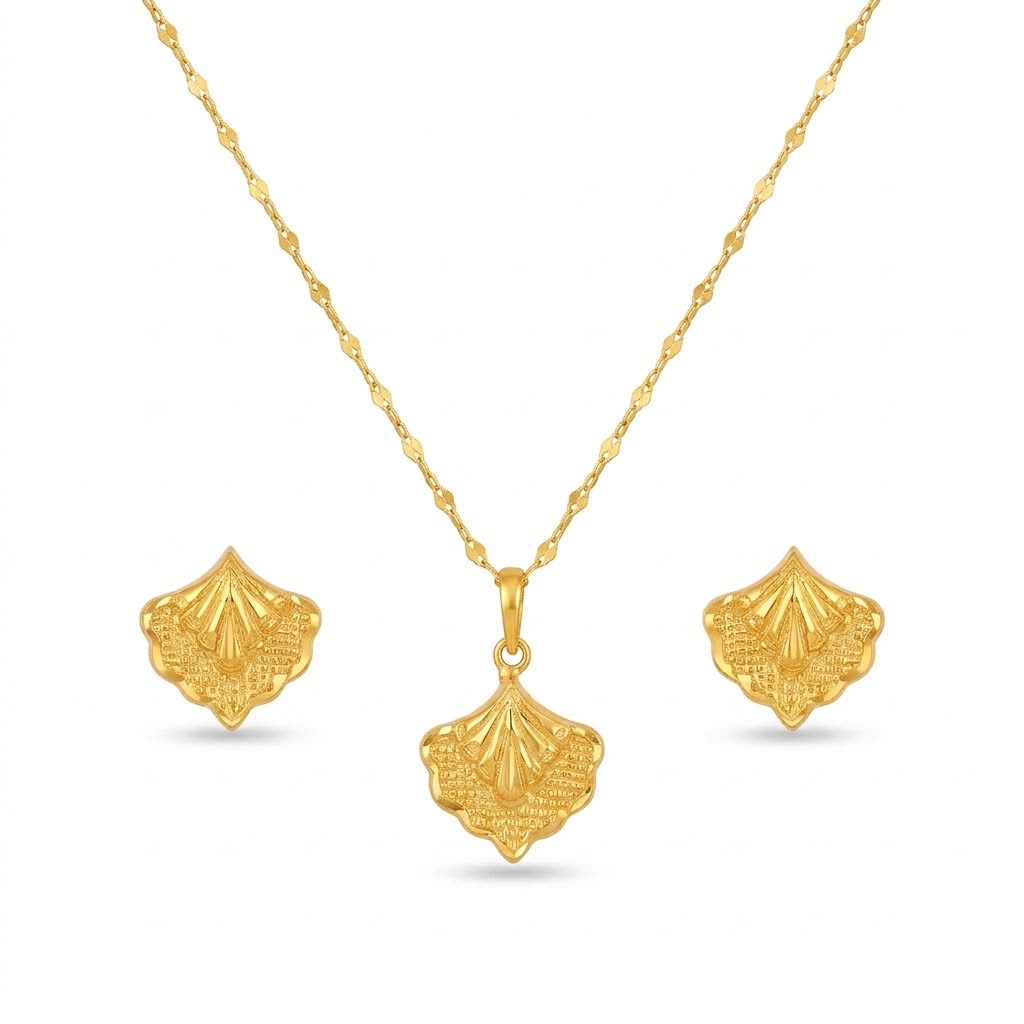 18K Real Gold Peacock Necklace And Earring Set - ad collection - Embellish Gold